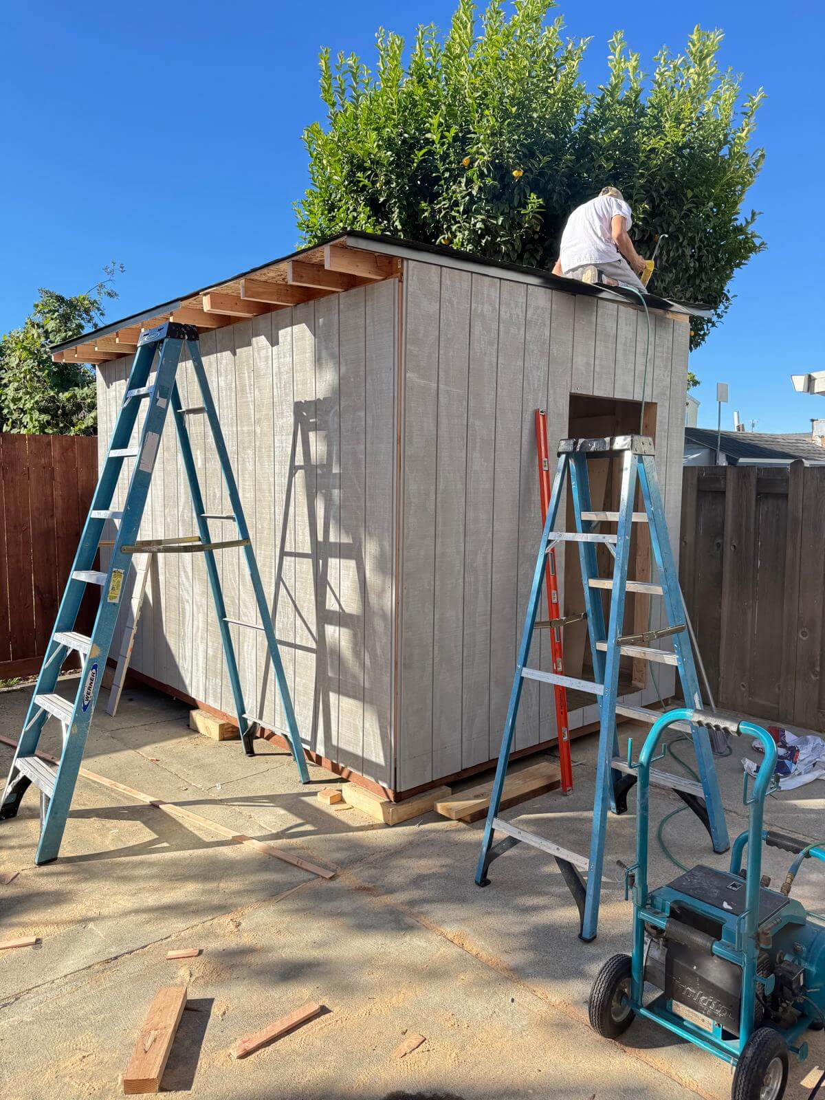 Outdoor structure construction